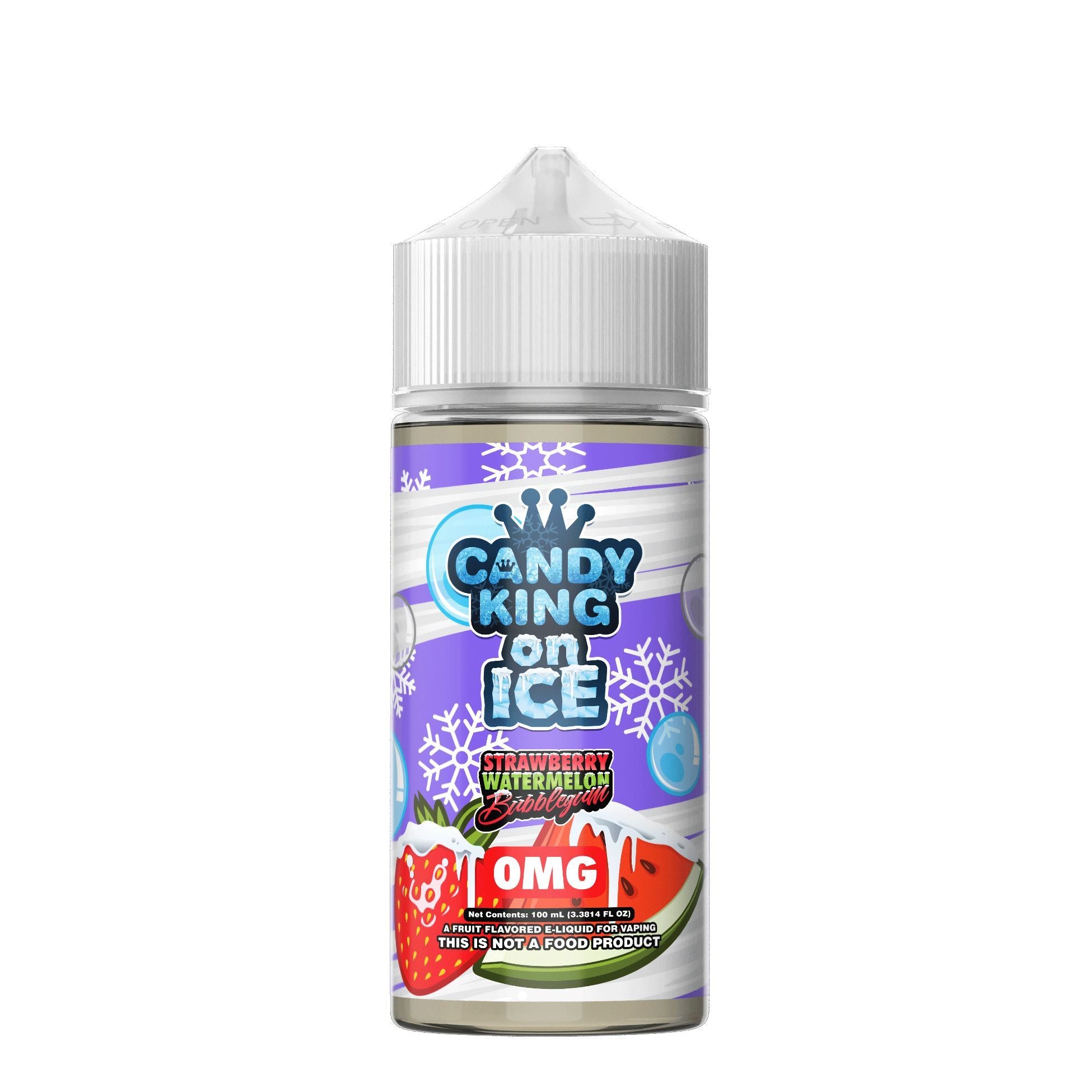 Candy king | 100ml | On Ice | Strawberry Watermelon Bubblegum | Wholesale