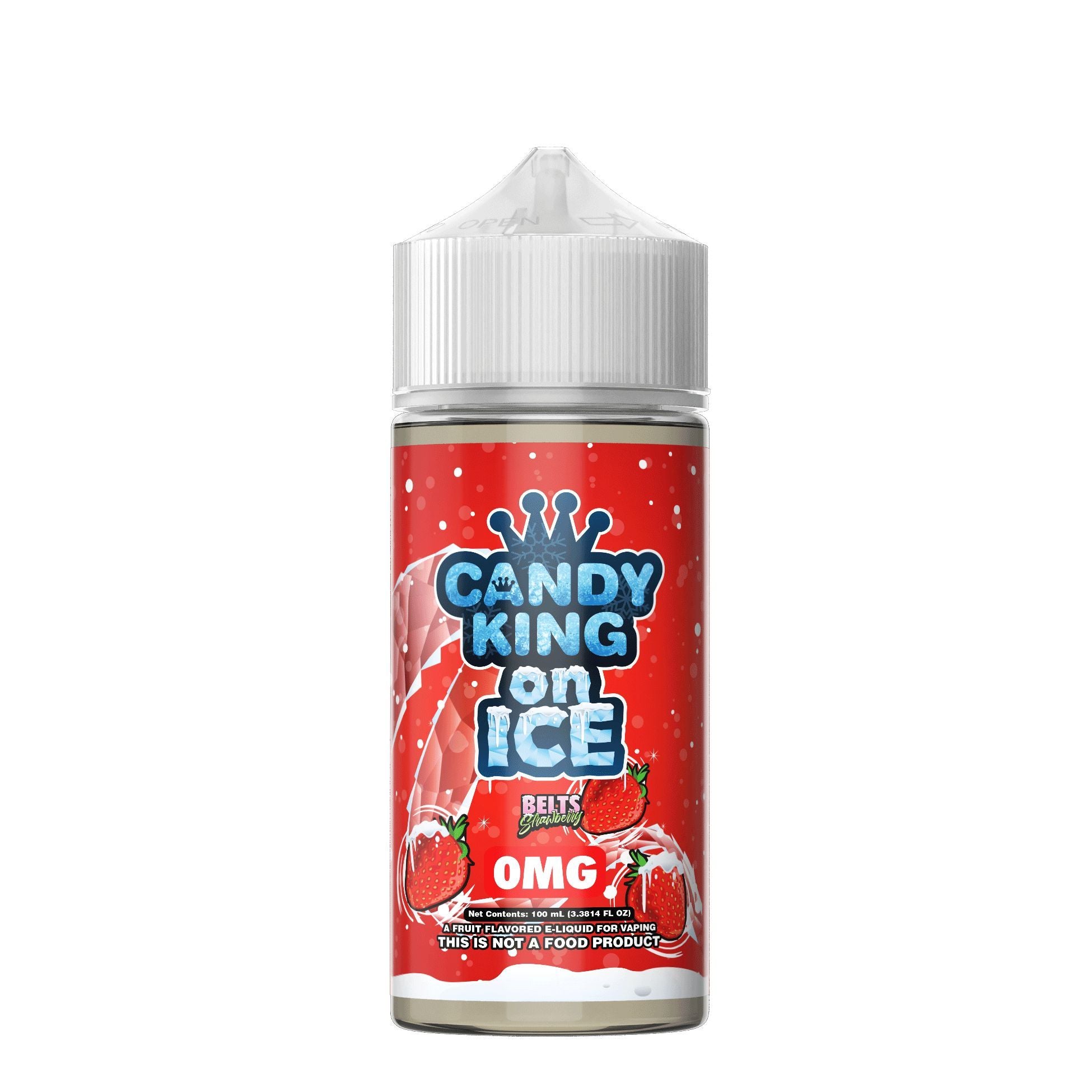 Candy King | 100ml | On Ice | Strawberry Belts | Wholesale
