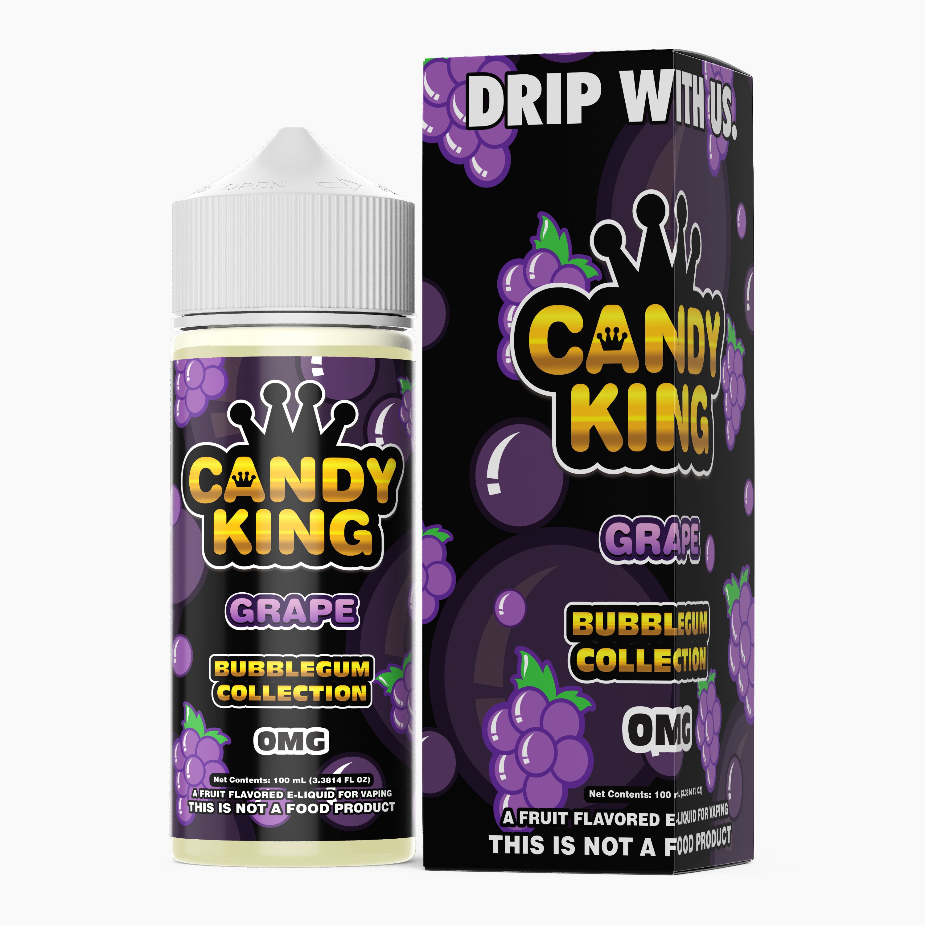 Candy King | 100ml | Bubblegum Collection | Grape | Wholesale