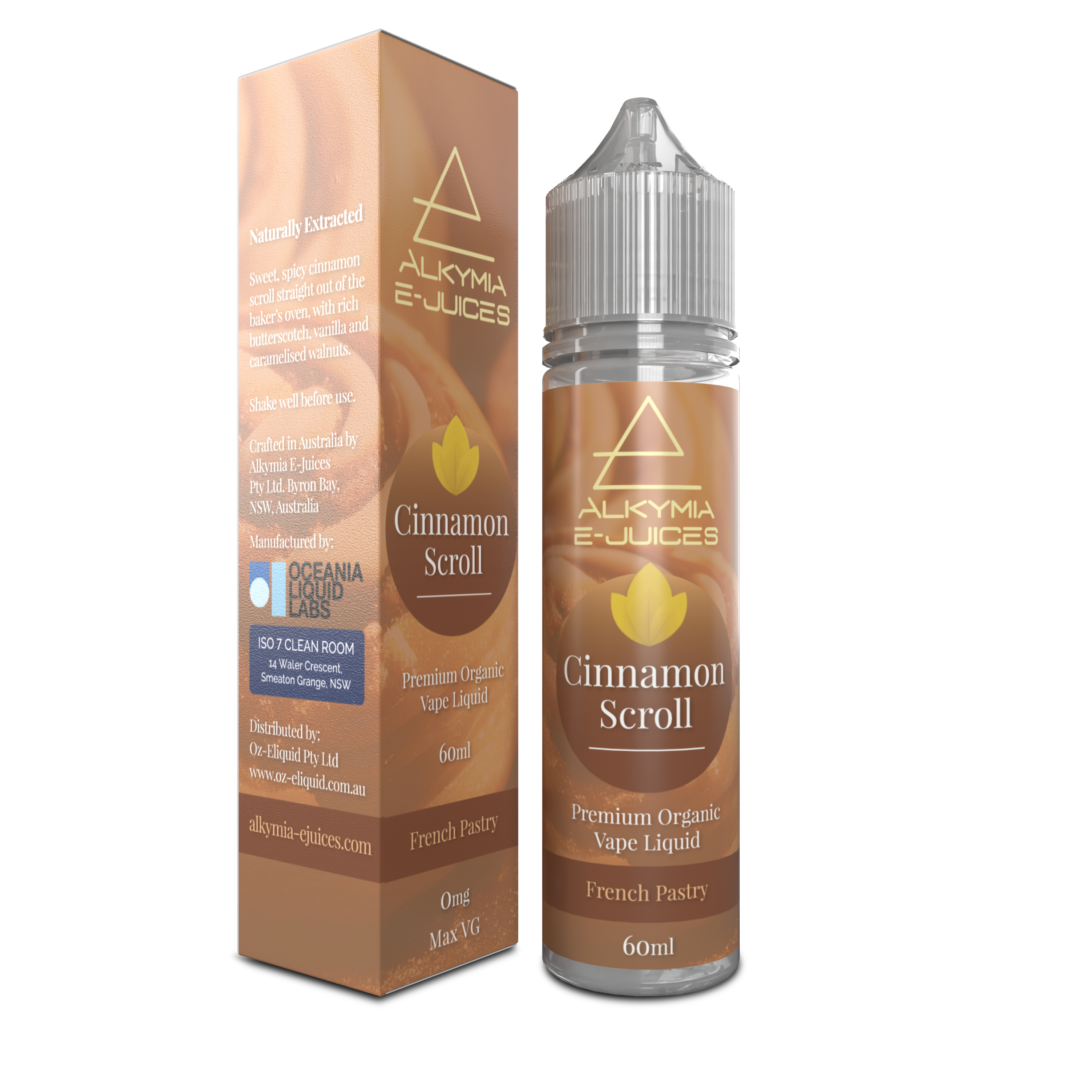 Alkymia E-Juices 60ml | Cinnamon Scroll MAX VG | Wholesale