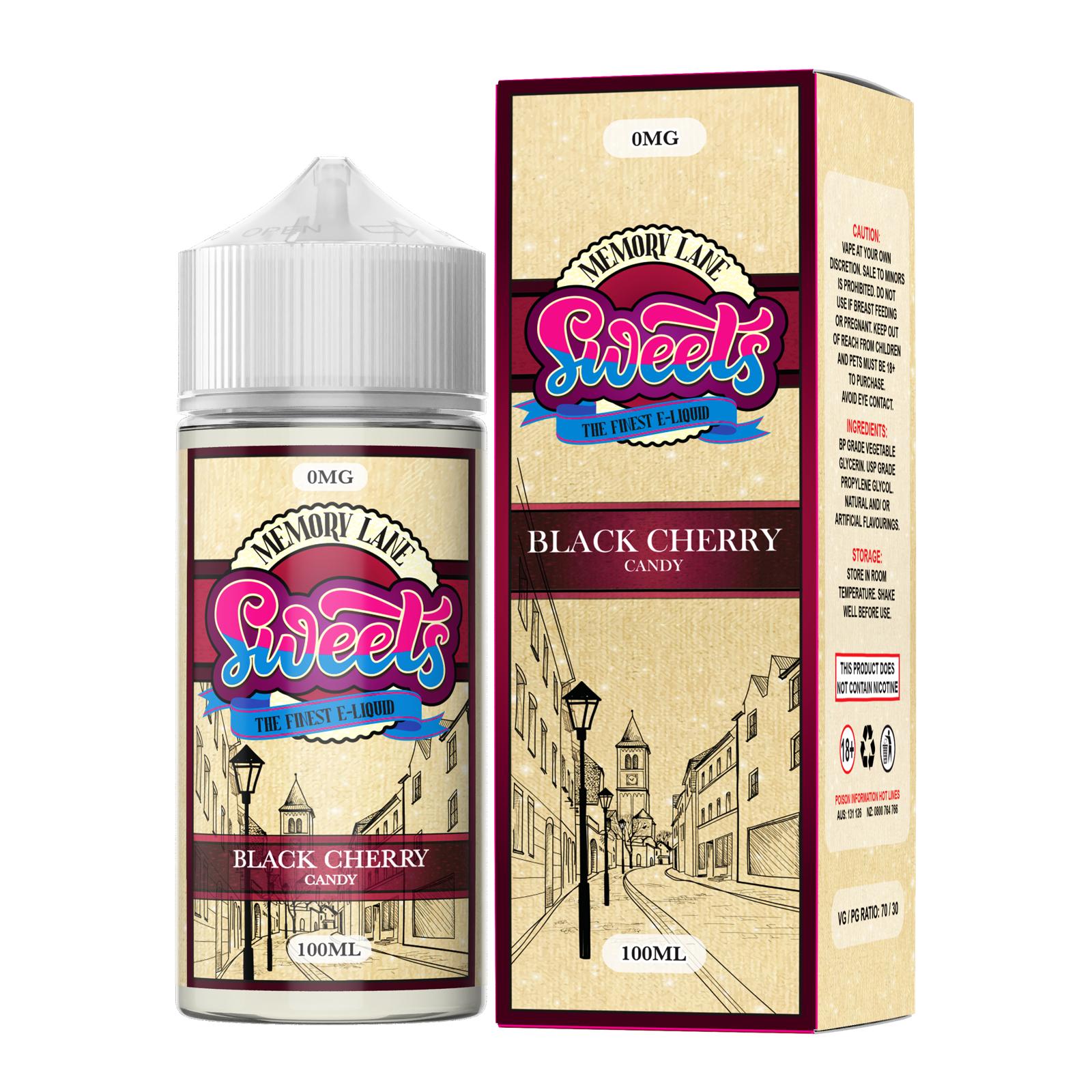 Memory Lane | Sweets | 100ml Black Cherry Candy | Ejuice Wholesale Australia