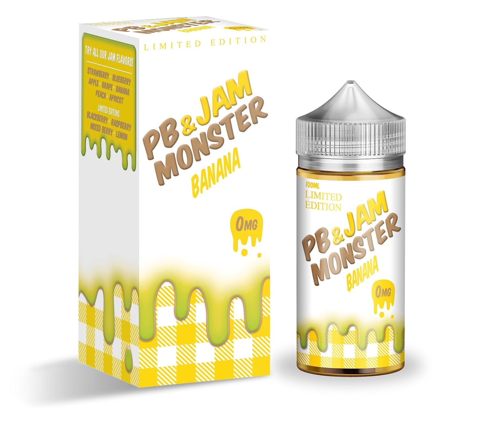 Jam Monster | Peanut Butter Banana 100ml Bottle | Wholesale