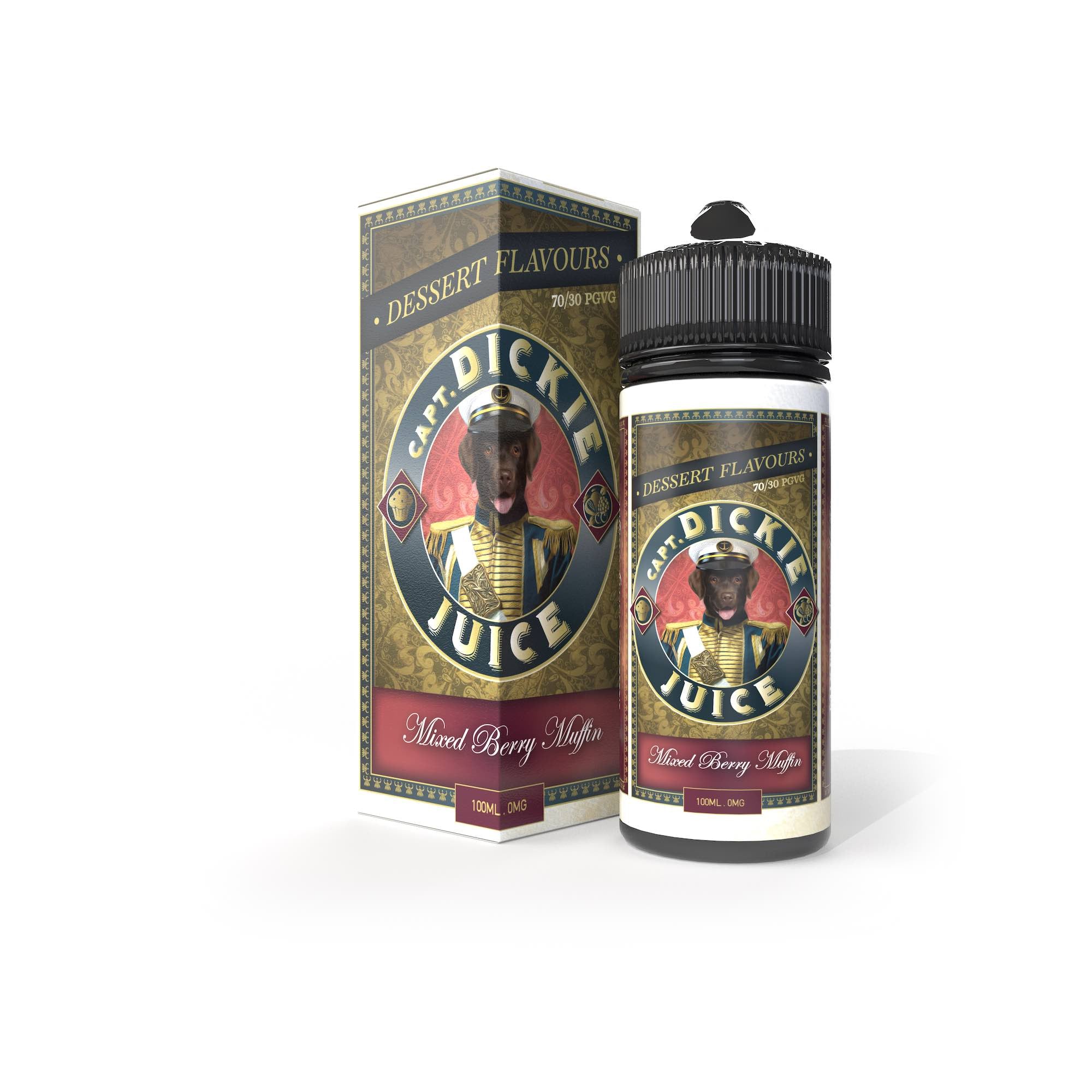 Captain Dickies | Dessert | Mixed Berry Muffin | 100ml | Wholesale