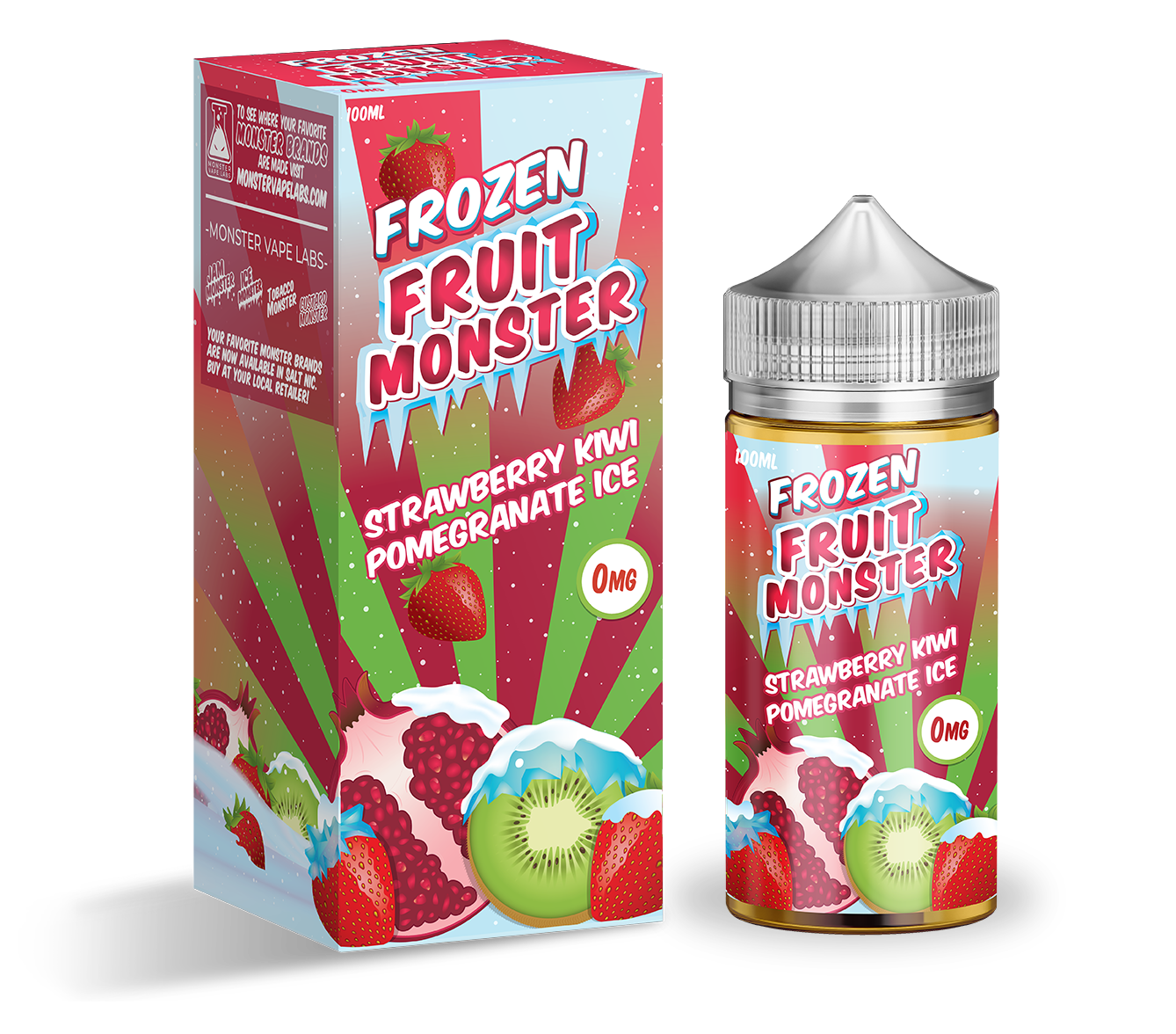Frozen Fruit Monster | Strawberry Kiwi Pomegranate Ice | Wholesale