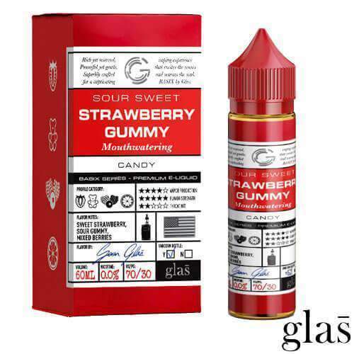 Glas Vapor 60ml | Basix Series | Strawberry Gummy | Wholesale
